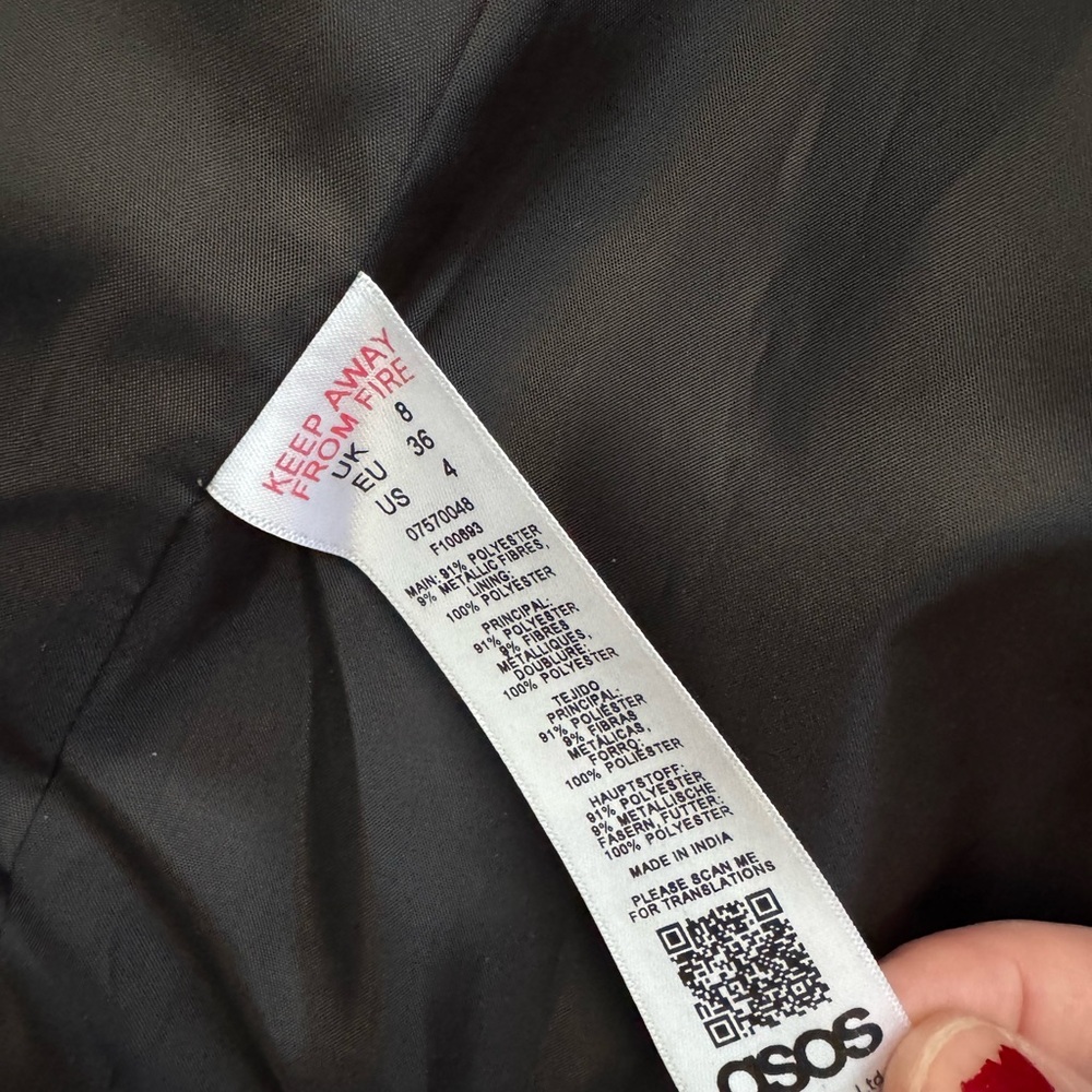 NWT ASOS Slim Kick-flare Jacquard Pants - Picture 12 of 12